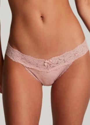 Трусики hunkemoller madison ulv string 2xl пудровый/pale mauve