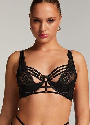 Бюстгальтер hunkemoller private collection iggy pp 70d черный/caviar 70d