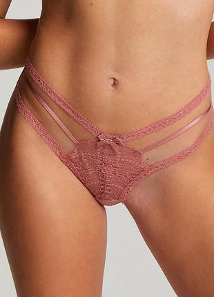 Трусики hunkemoller ekin string xl розовый/mesa rose