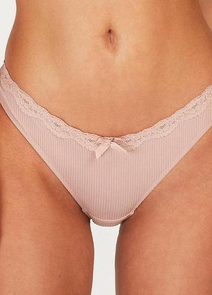 Трусики hunkemoller lola string s пудровий/pale mauve