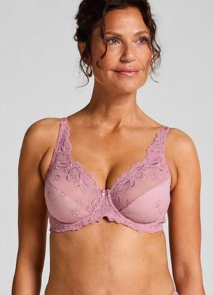Бюстгальтер hunkemoller diva uf 70f розовый/grape nectar