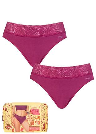 Трусики гигиенические (менструальные) с косметичкой sloggi period pants tai light 2-pack l пурпурный