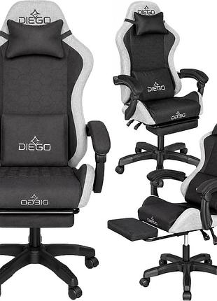 Крісло геймерське diego fabric x black