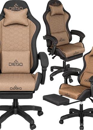 Крісло геймерське diego fabric x brown