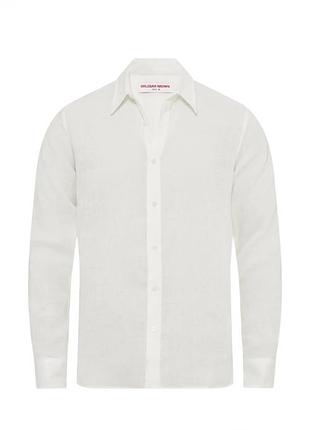 Лляна сорочка orlebar brown (оригінал) , (zegna, gran sasso)