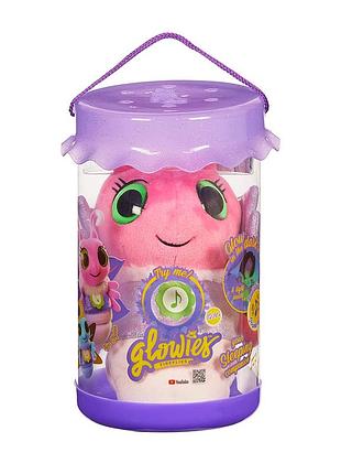 Интерактивная мягкая игрушка glowies – розовый светлячок