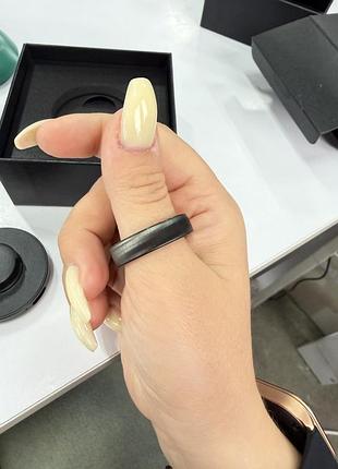 Смарт кольцо smart ring для мониторинга здоровья, bluetooth, защита ip68, deep grey, размер 14