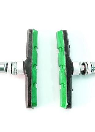 Тормозные колодки fla-23-04s пара, 70мм, черный с зеленым (brs-034)