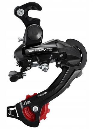 Перемикач задній shimano rd-tz500 7 шв, під гак, чорний (gyu6778)