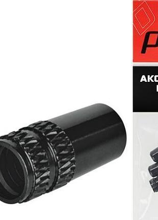 Ковпачки на ніпель prox fv-02 presta 10 шт., чорний (c-pz-0463)