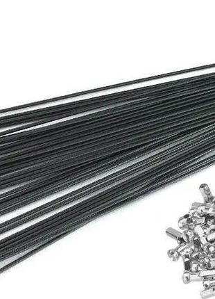 Шприха spelli 252мм, с ниппелем, черный (sle-blk-252)