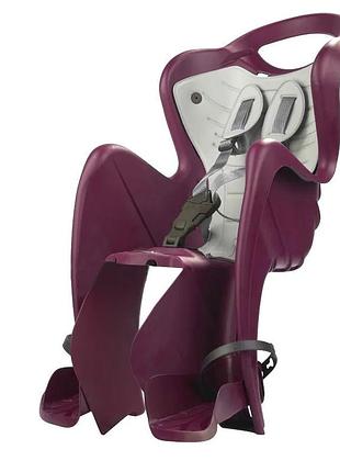 Дитяче крісло bellelli mr fox lux на багажник до 22 кг фіолетовий (fot057)