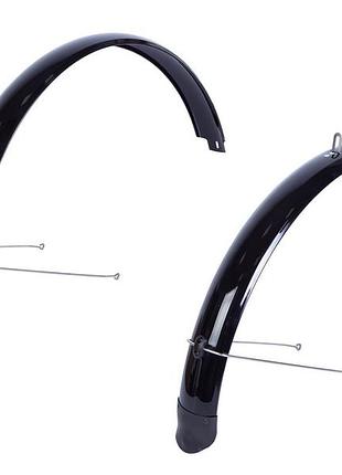 Крылья 29" bravvos x080 80мм со стойкой черные (mud-29-003)