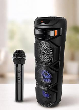 Колонка zqs8301 bluetooth 8дюймов / колонка с беспроводным микрофоном / акустическая система + пульт ду