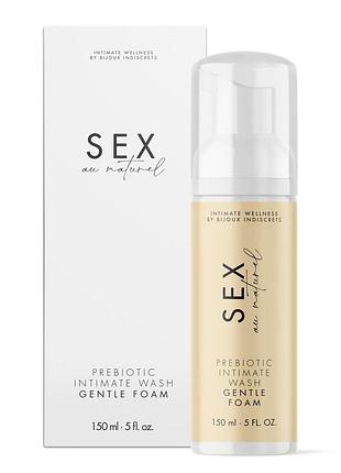 Пена для интимной гигиены bijoux indiscrets sex au naturel prebiotic intimate wash gentle foam, 150 мл.