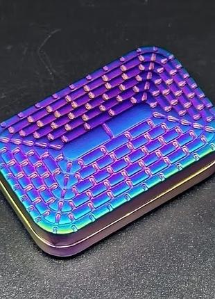 Магнитный слайдер антистресс purple blue игрушка из металла фиджет