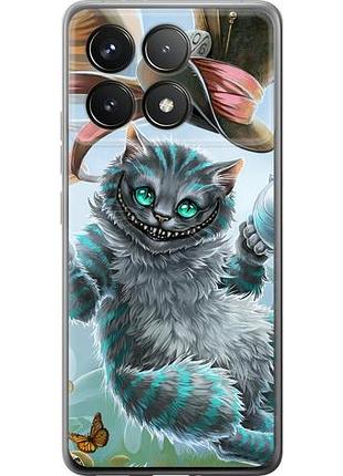 Чехол на xiaomi poco f6 pro чеширский кот 2 из силикона fch_0161657