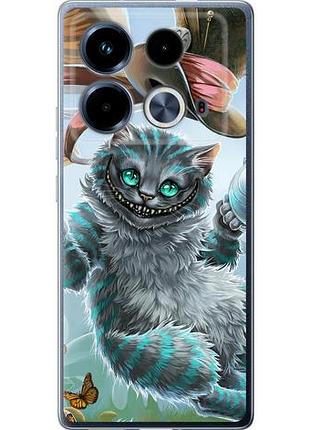 Чехол на infinix note 40 чеширский кот 2 из силикона fch_0161622