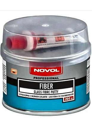 Автошпаклевка novol fiber с стекловолокном 0.2кг