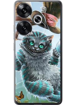 Чехол на xiaomi poco f6 чеширский кот 2 из силикона fch_0161658