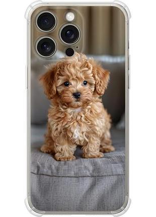 Чехол на iphone 15 pro max mini-maltipoo из силикона fch_0162529
