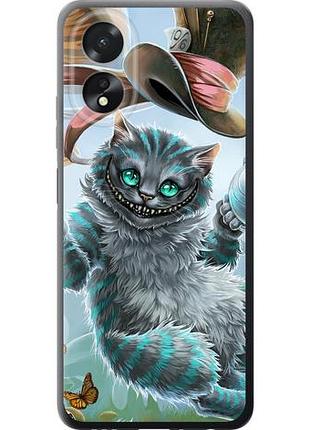 Чехол на oppo a38 4g чеширский кот 2 из силикона fch_0161587