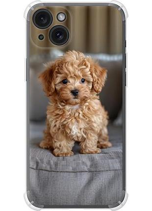 Чехол на iphone 15 plus mini-maltipoo из силикона fch_0162530