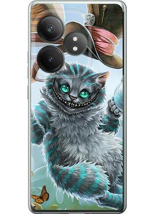 Чехол на realme gt 6t чеширский кот 2 из силикона fch_0161578