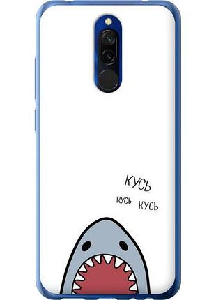 Чехол на xiaomi redmi 8 акула из силикона fch_0003672