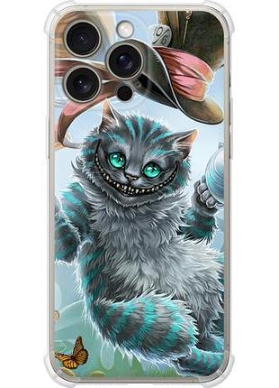 Чехол на iphone 15 pro max чеширский кот 2 из силикона fch_0161640