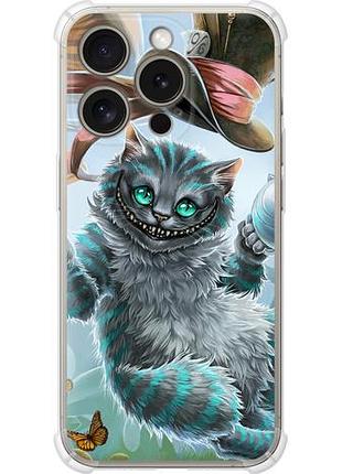 Чехол на iphone 15 pro чеширский кот 2 из силикона fch_0161637