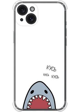 Чехол на iphone 15 plus акула из силикона fch_0164158