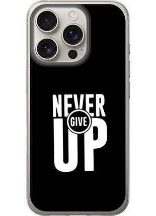 Чехол на iphone 16 pro никогда не сдавайся из силикона fch_0143677