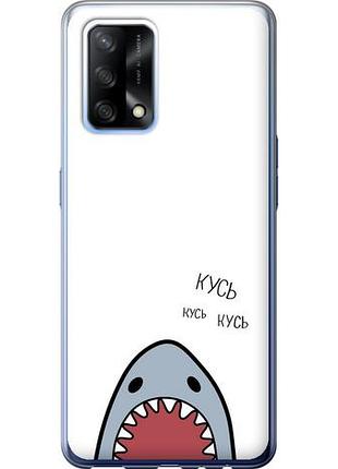 Чехол на oppo a74 акула из силикона fch_0164067