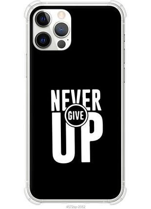 Чехол на iphone 12 pro никогда не сдавайся из силикона fch_0164674
