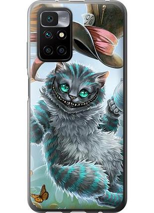 Чехол на xiaomi redmi 10 чеширский кот 2 из силикона fch_0009456