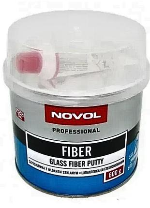Автошпаклівка novol fiber зі скловолокном 0.6 кг