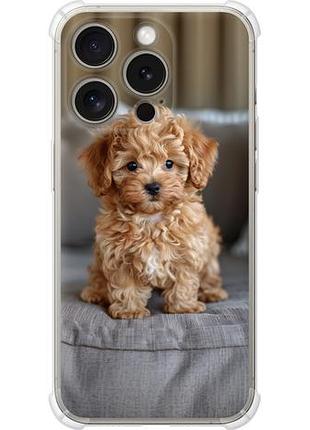 Чехол на iphone 15 pro mini-maltipoo из силикона fch_0162526