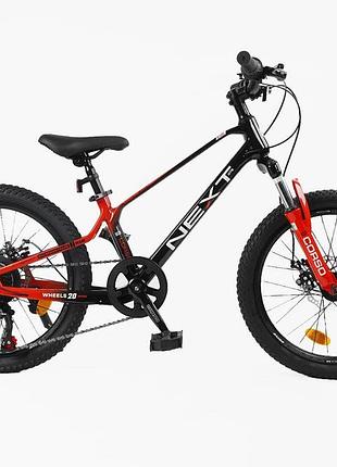 Велосипед mg 20" corso next рама 11.5" чорно-червоний (169874)