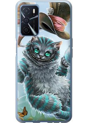 Чехол на oppo a16 чеширский кот 2 из силикона fch_0161626