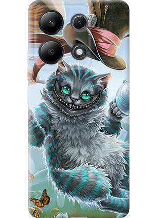 Чехол на xiaomi redmi note 13 4g чеширский кот 2 из силикона fch_0161607