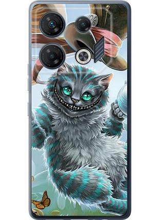 Чехол на infinix gt 10 pro чеширский кот 2 из силикона fch_0161624