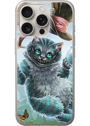 Чехол на iphone 16 pro чеширский кот 2 из силикона fch_0143142