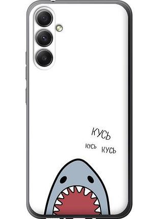 Чехол на samsung galaxy a34 a346e акула из силикона fch_0164092