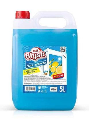 Засiб для миття скла та дзеркал 5л каністра лимон (hdpe) тм super blysk