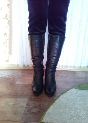 Шкіряні зимові чоботи