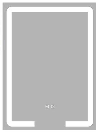 Зеркало настенное rix prime mr02-60x80, (с led-подсветкой, регулятором яркости, антизапотевание)
