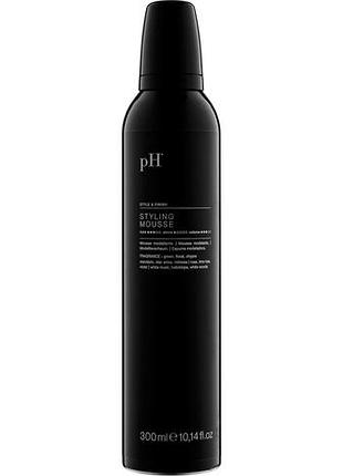 Мусс для стайлинга средней фиксации ph laboratories flower 300 мл