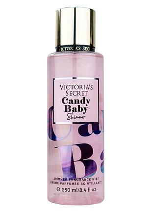 Victoria’s secret candy baby shimmer body mist парфюмированный спрей для тела 250 мл женский аромат с шиммером