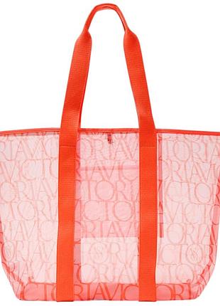 Сумка victoria's secret mesh carryall beach tote